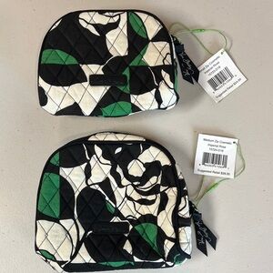 Vera Bradley Imperial Rose Medium & Small Cosmetic Bags New